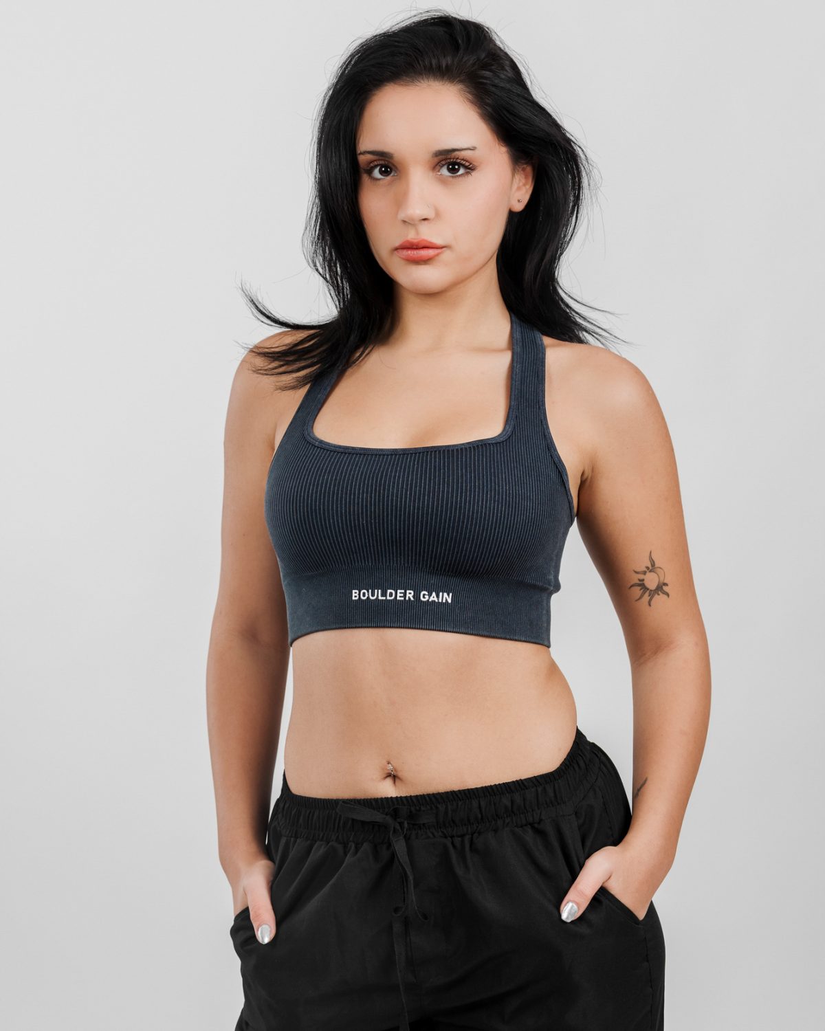 Midnight Strength-Sports bra